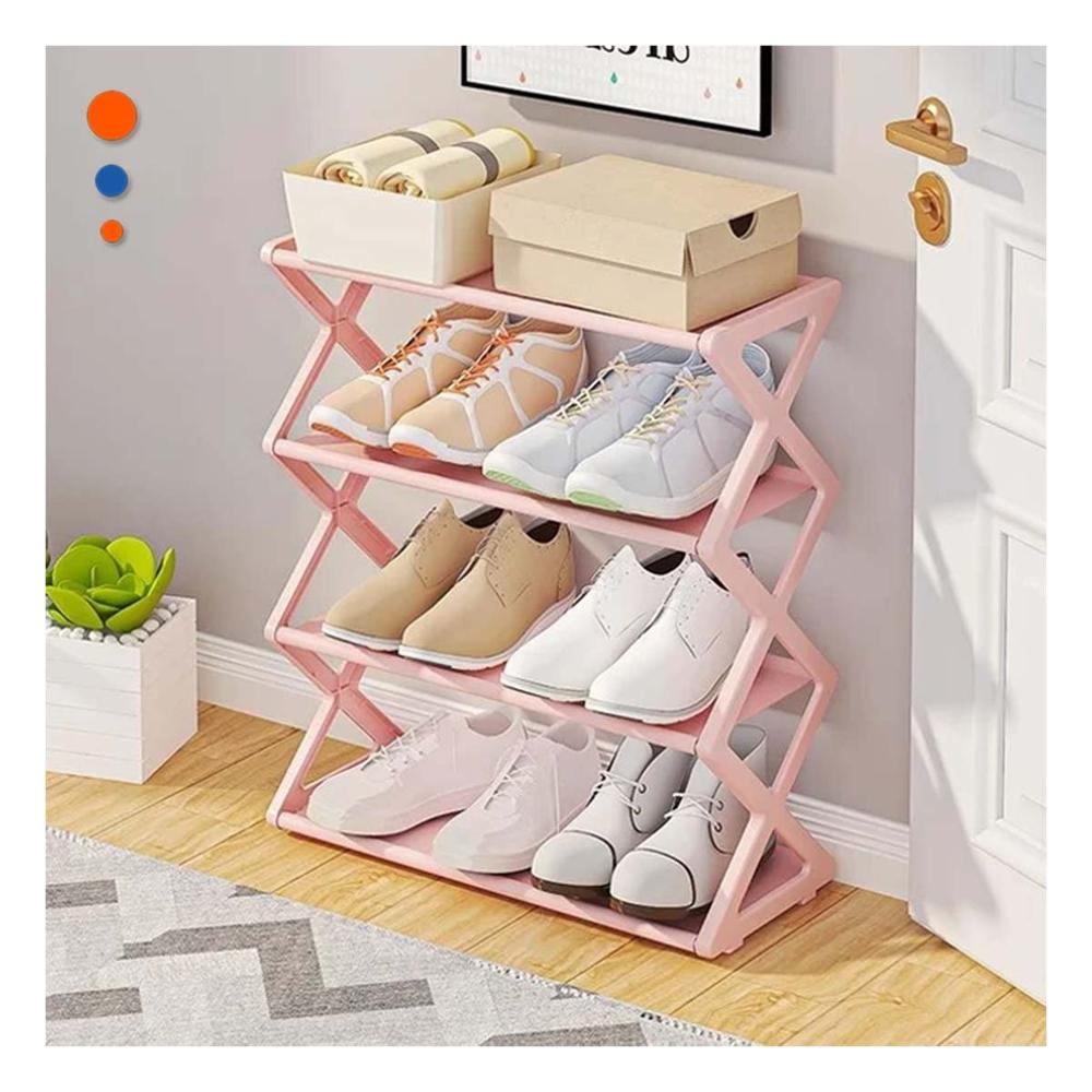 Sistema Funcional Cuatro Niveles Rosado Para Zapatos En Casa Y+Papel Regalo Sistema Funcional Cuatro Niveles Rosado Para Zapatos En Casa Y+Papel Regalo