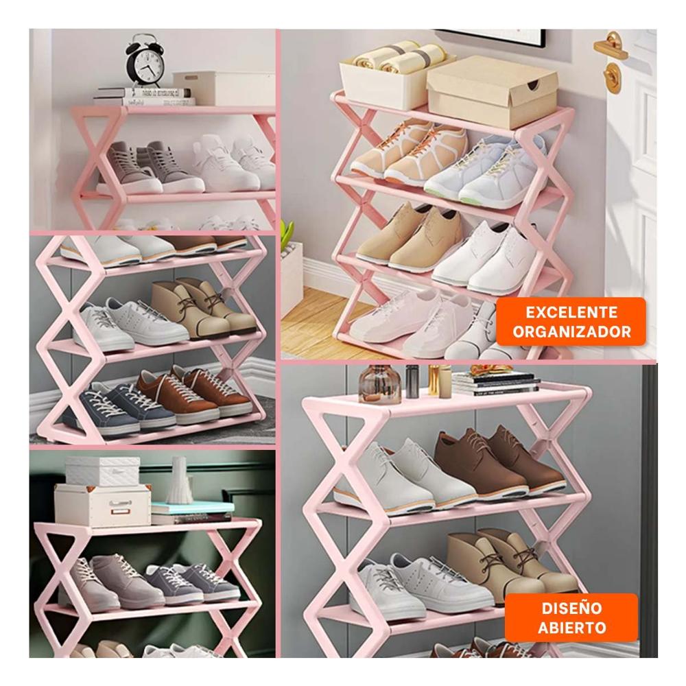 Modulo Funcional Cuatro Niveles Rosado Para Zapatos Modulo Funcional Cuatro Niveles Rosado Para Zapatos