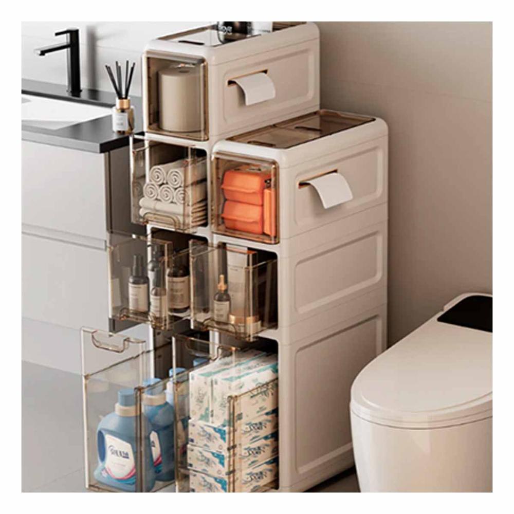 Gabinete Blanco con Ruedas y Puertas Distribucion 4 Niveles Y+Post It