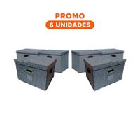 Pack6 Sistema 3 Niveles con Perchera Doble Blanco Ahorro de Espacio Hogar