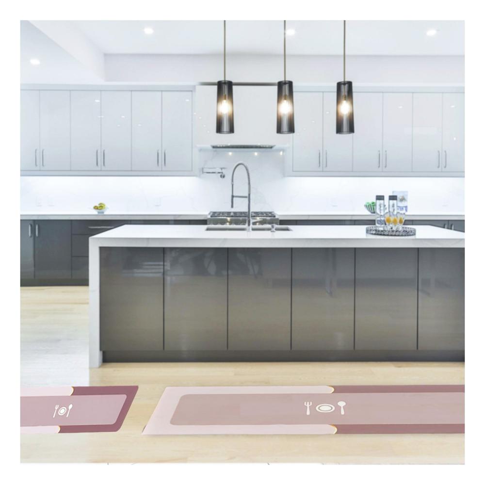 Tapete de Piso con Base Antideslizante para Cocina y Uso Diario Rosado Y+Papel Regalo Tapete de Piso con Base Antideslizante para Cocina y Uso Diario Rosado Y+Papel Regalo