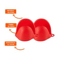 Accesorios de Silicona Rojo para Cocina y Hogar 7,3x9,5cm Y+Ligas Regalo
