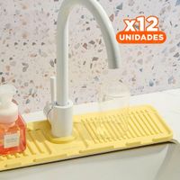 Pack12 Accesorio Flexible de Drenaje para Lavadero de Silicona con Rayas Hogar Y+Papel Regalo