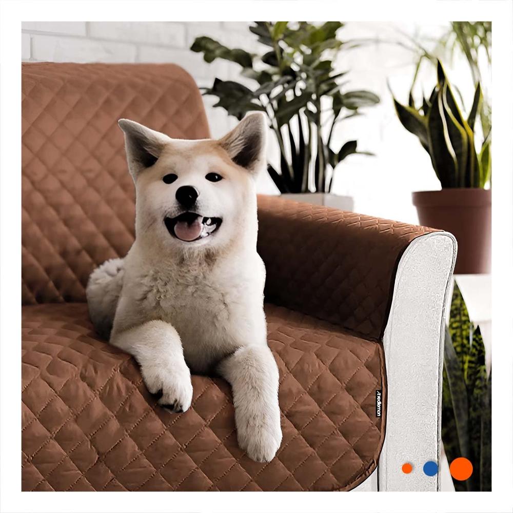 Cubierta de Sofa en Marron con Dimensiones 130x195cm para Proteccion Completa Y+Post It