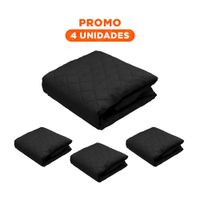 Pack4 Protector para Sofa en Color Negro con Medida 130x195cm de Uso Interior Y Regalo Sticker
