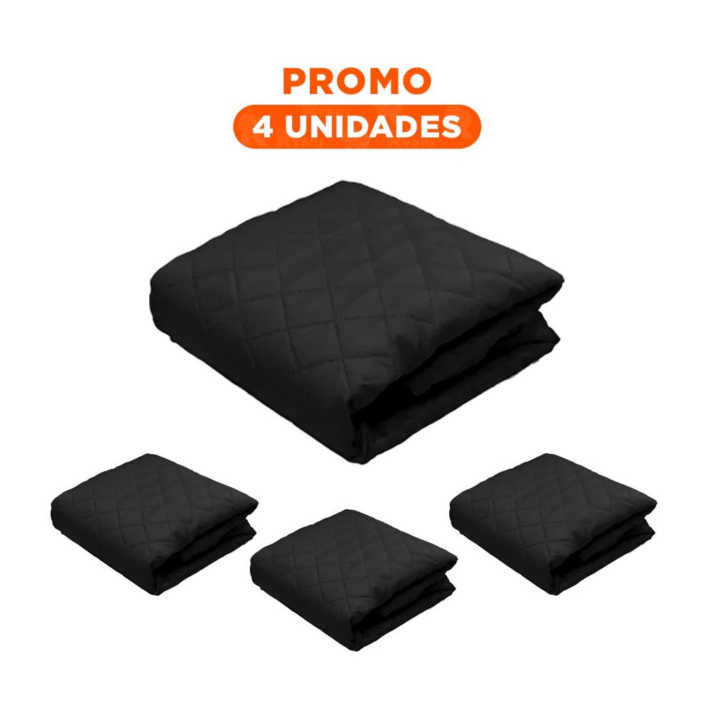 Pack4 Protector para Sofa en Color Negro con Medida 130x195cm de Uso Interior Y+Regalo Sticker