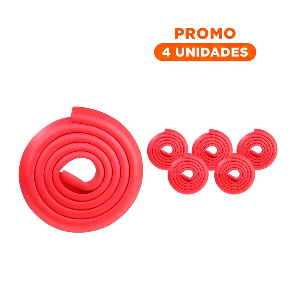 Pack4 Esquina Acolchada de Espuma Flexible para Bordes de Muebles en Casa Rojo Y+Regalo Sticker Pack4 Esquina Acolchada de Espuma Flexible para Bordes de Muebles en Casa Rojo Y+Regalo Sticker