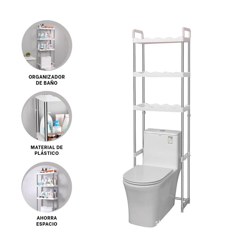Sistema para aseo 3 niveles plastico con estilo ondas para hogar Y+Ligas Regalo
