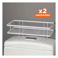 Pack2 Modulo Practico de Pared 32x14x16cm Blanco Ahorro Espacio Diario Y+Papel Regalo