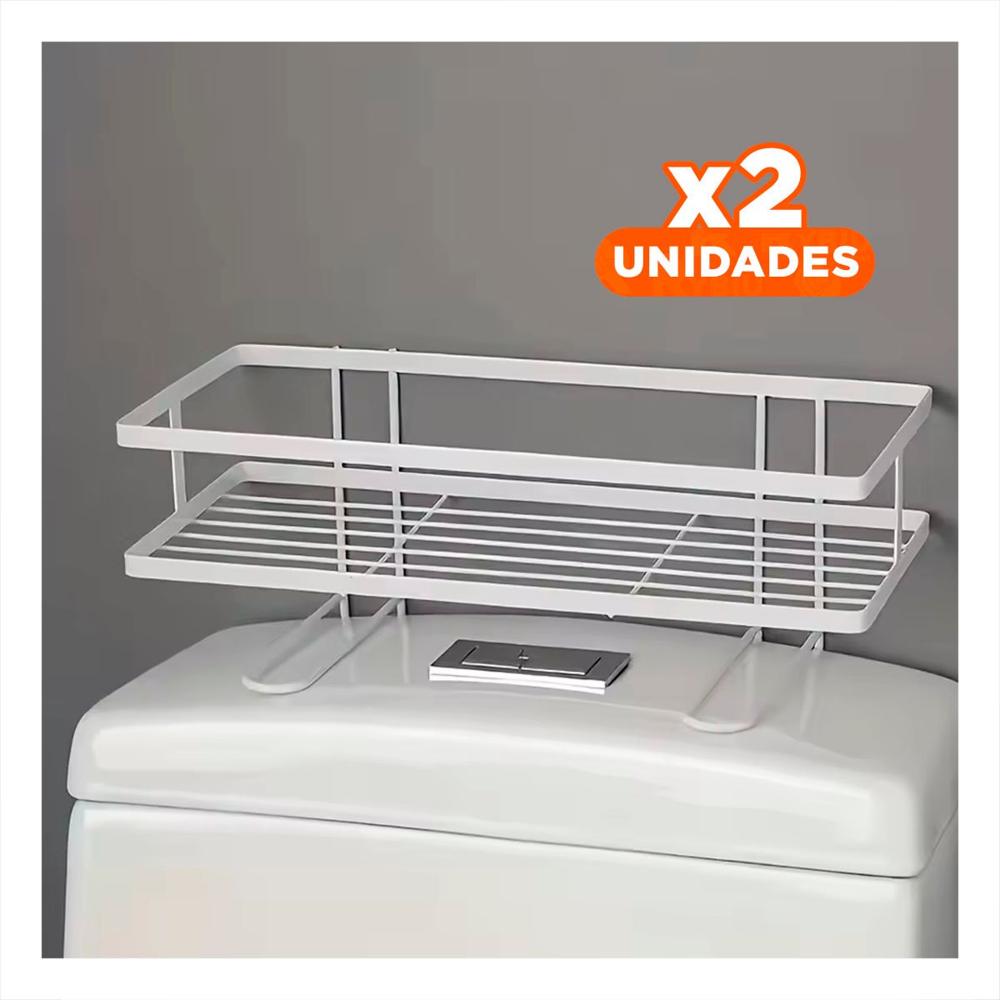 Pack2 Modulo Practico de Pared 32x14x16cm Blanco Ahorro Espacio Diario Y+Papel Regalo