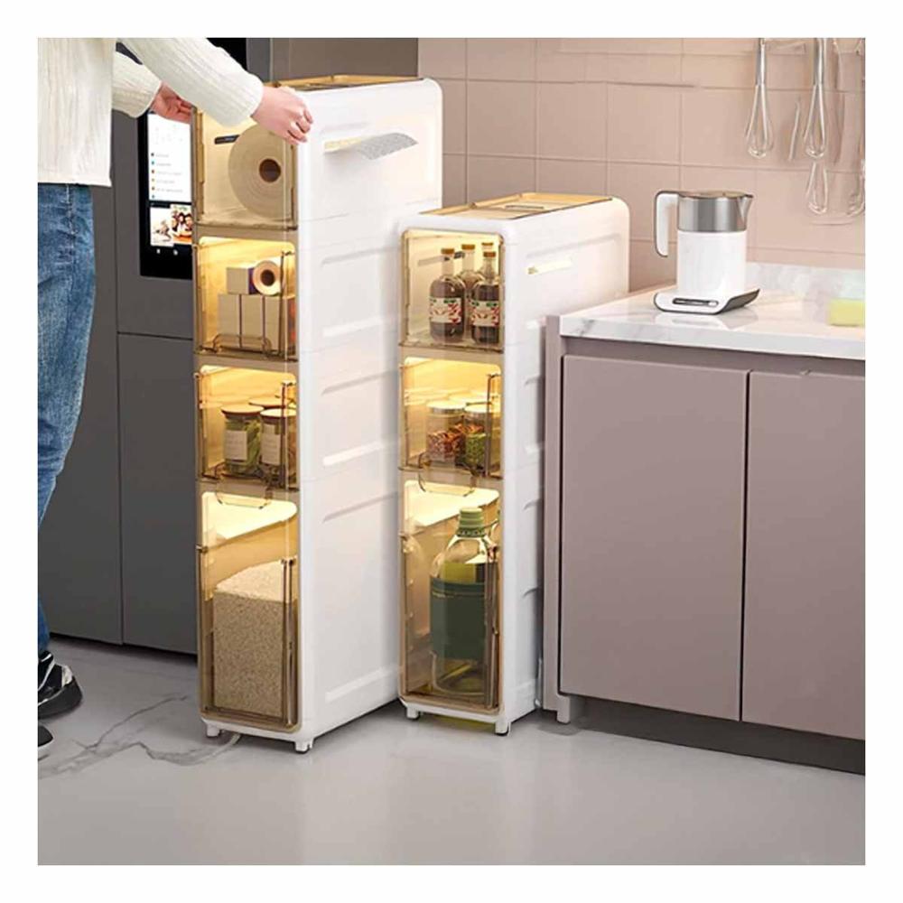Gabinete con Puertas y Ruedas en 3 Niveles Color Blanco Y+Papel Regalo Gabinete con Puertas y Ruedas en 3 Niveles Color Blanco Y+Papel Regalo