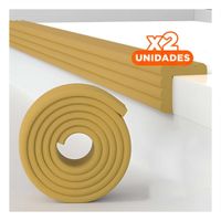 Pack2 Cobertura Esquina de Espuma Acolchada para Bordes de Mesa Mostaza Y+Papel Regalo
