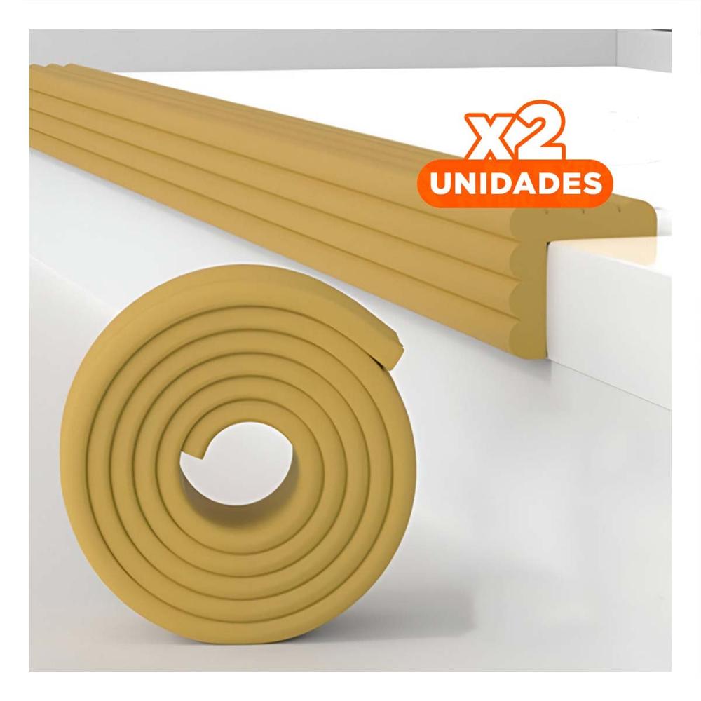 Pack2 Cobertura Esquina de Espuma Acolchada para Bordes de Mesa Mostaza Y+Papel Regalo
