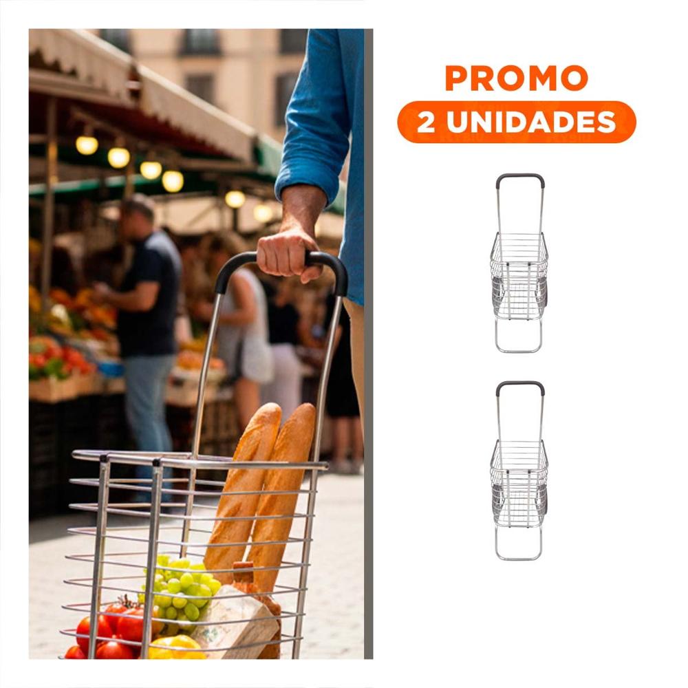 Pack2 Dispositivo de Carga Cerrado Plegable Plateado para Traslado Controlado Pack2 Dispositivo de Carga Cerrado Plegable Plateado para Traslado Controlado