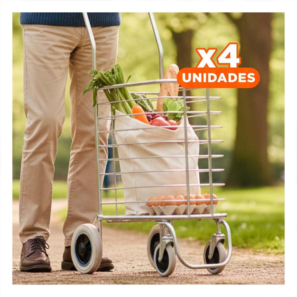 Pack4 Estructura de Carga Cerrado Plegable Plateado para Mover Objetos Y+Papel Regalo Pack4 Estructura de Carga Cerrado Plegable Plateado para Mover Objetos Y+Papel Regalo
