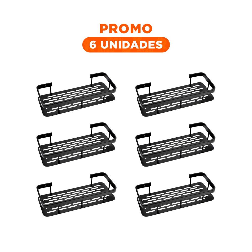 Pack6 Formato Decorativo Flotante Negro 30x13cm para Uso en Hogar
