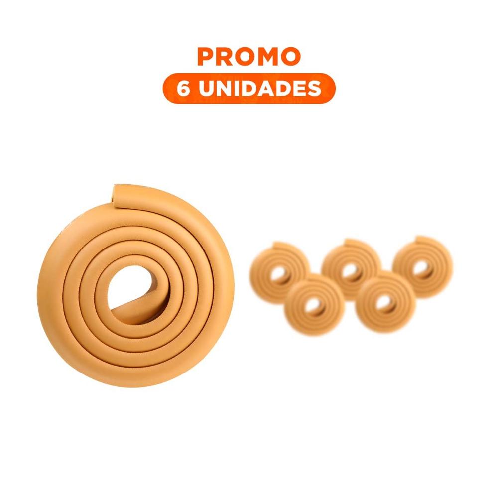 Pack6 Esquina Acolchada de Espuma Segura para Bordes de Mesa Seguridad Mostaza