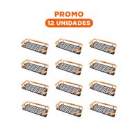 Pack12 Complemento Moderno Flotante Dorado y negro 30x13cm para Decoracion Y+Regalo Sticker