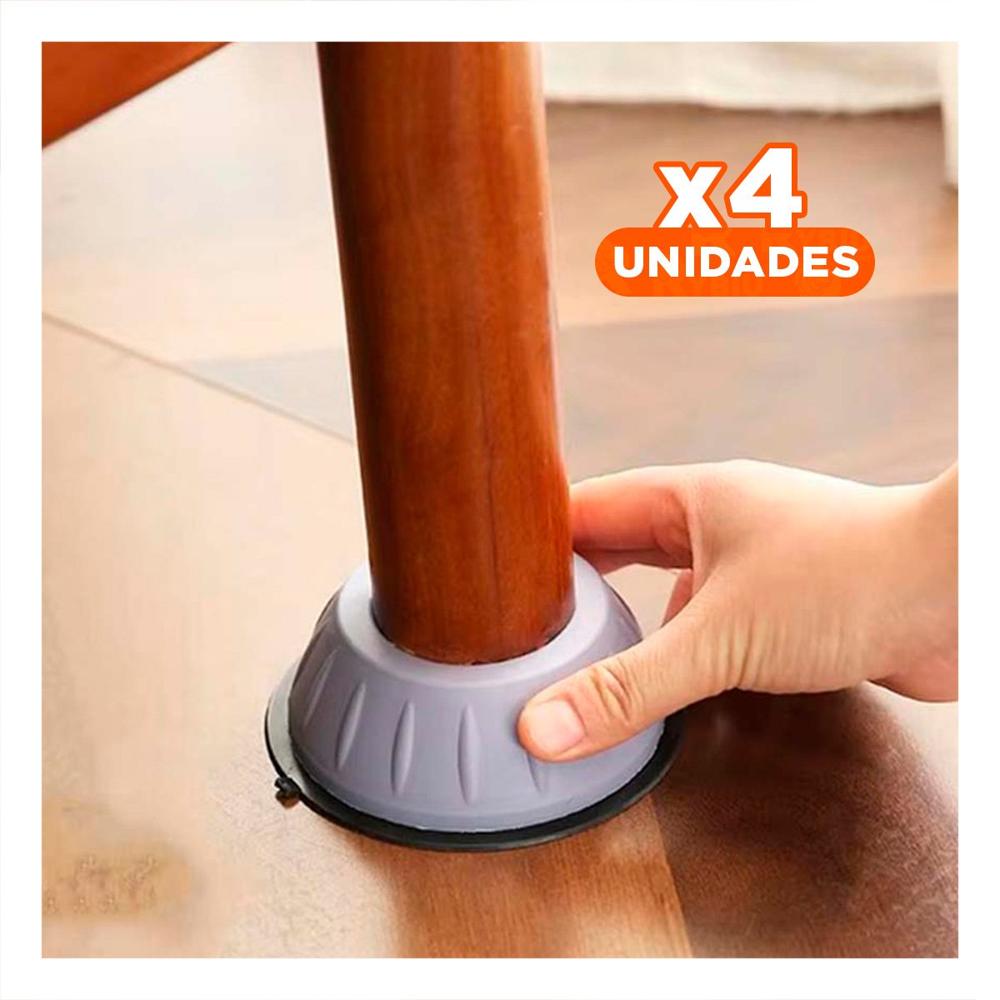 Pack4 Base Domestica Antivibratoria y Antideslizante en Set de Cuatro Piezas
