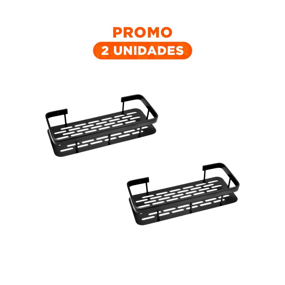 Pack2 Elemento Decorativo Flotante Negro 30x13cm para Casa Moderna