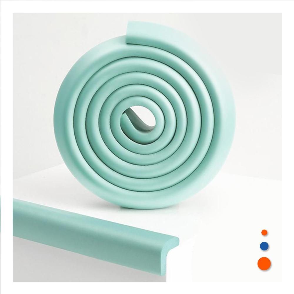 Cinta Protectora de Bordes Espuma 2 Metros Verde Agua Seguridad Interior Y+Ligas Regalo