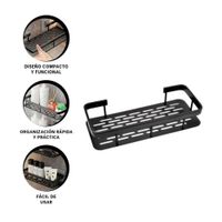 Plataforma Flotante Negro 30x13cm para Espacios Ordenados del Hogar Y+Ligas Regalo