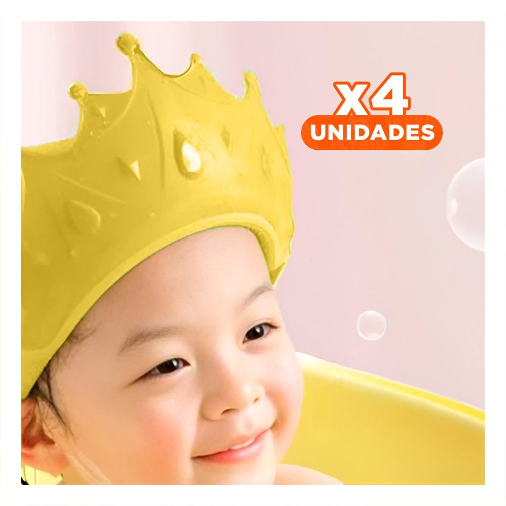 Pack4 Gorro Infantil Ajustable de Ducha con Forma Amarillo Y+Papel Regalo Pack4 Gorro Infantil Ajustable de Ducha con Forma Amarillo Y+Papel Regalo