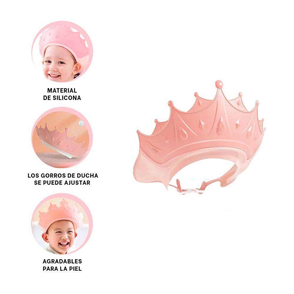 de Aseo Infantil Ajustable Tipo Gorro Rosado Y+Ligas Regalo de Aseo Infantil Ajustable Tipo Gorro Rosado Y+Ligas Regalo
