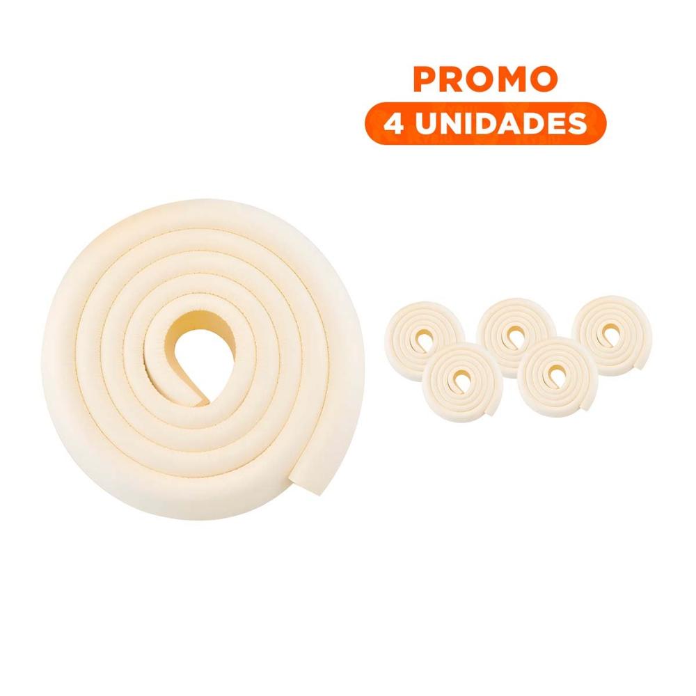 Pack4 Esquina Acolchada de Espuma Flexible para Bordes de Muebles Casa Crema Y+Regalo Sticker Pack4 Esquina Acolchada de Espuma Flexible para Bordes de Muebles Casa Crema Y+Regalo Sticker