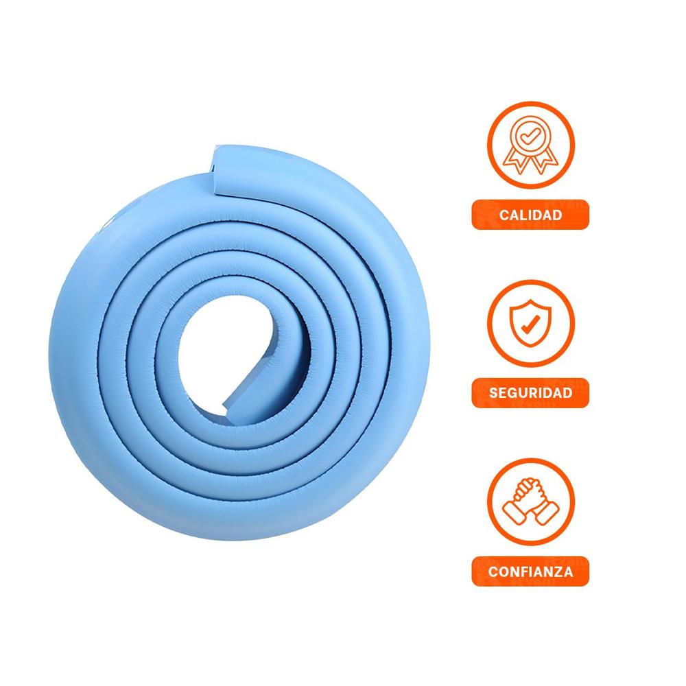 Guarda Esquina de Espuma Acolchada para Bordes de Mesa Cuidado Azul Y+Ligas Regalo