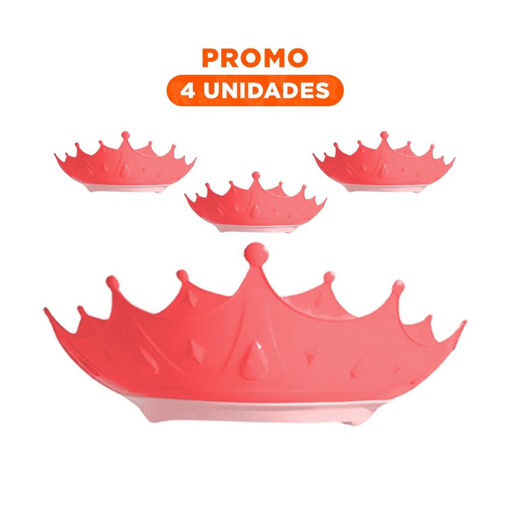Pack4 Visera de Ducha Infantil Ajustable Forma Rosada Y+Regalo Sticker Pack4 Visera de Ducha Infantil Ajustable Forma Rosada Y+Regalo Sticker