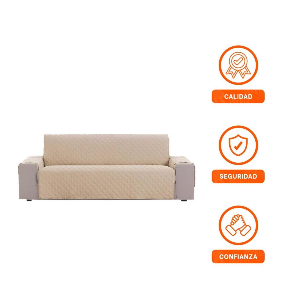 Cubierta Protectora de Superficie para Sofa Beige con Medida 130x195cm Y+Ligas Regalo