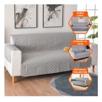 Cubierta de Sofa en Plomo con Dimensiones 130x195cm para Proteccion Completa Y notas