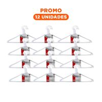 Pack12 Soporte Ligero Blanco de Alambre 10 Piezas 21x40cm Y+Regalo Sticker