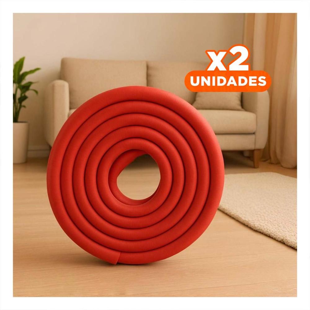 Pack2 Cobertura Esquina de Espuma Resistente para Bordes de Muebles Hogar Rojo Y+Regalo Sticker Pack2 Cobertura Esquina de Espuma Resistente para Bordes de Muebles Hogar Rojo Y+Regalo Sticker