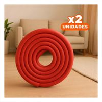Pack2 Cobertura Esquina de Espuma Resistente para Bordes de Muebles Hogar Rojo Y+Regalo Sticker