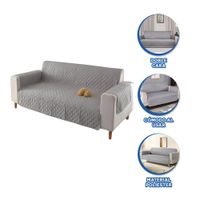 Cubierta Protectora de Superficie para Sofa Plomo con Medida 130x195cm Y Ligas Regalo