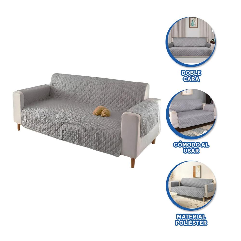 Cubierta Protectora de Superficie para Sofa Plomo con Medida 130x195cm Y+Ligas Regalo