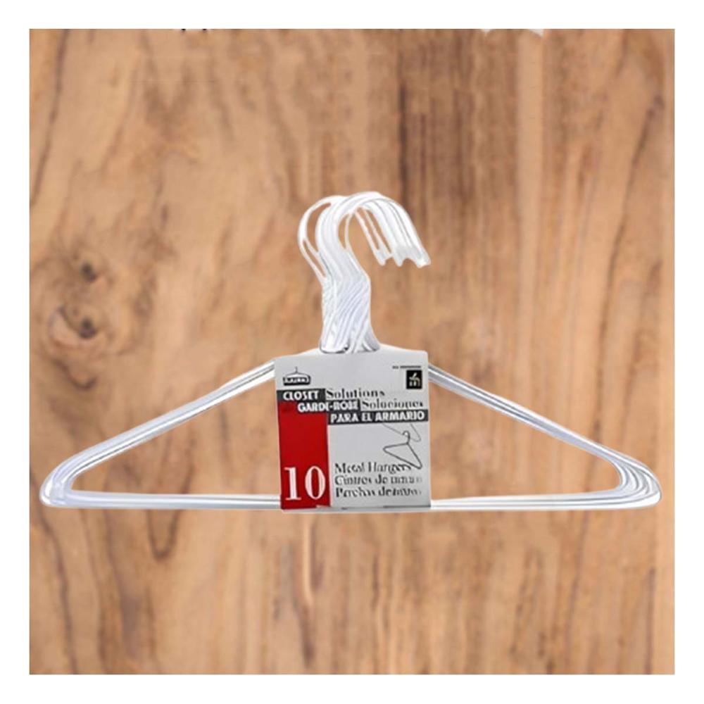 Gancho Blanco de Alambre Pack 10 Piezas 21x40cm para Guardar Prendas Y+Papel Regalo Gancho Blanco de Alambre Pack 10 Piezas 21x40cm para Guardar Prendas Y+Papel Regalo