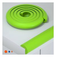 Cinta Protectora de Bordes Espuma 2 Metros Verde Limon para Esquinas Y+Papel Regalo