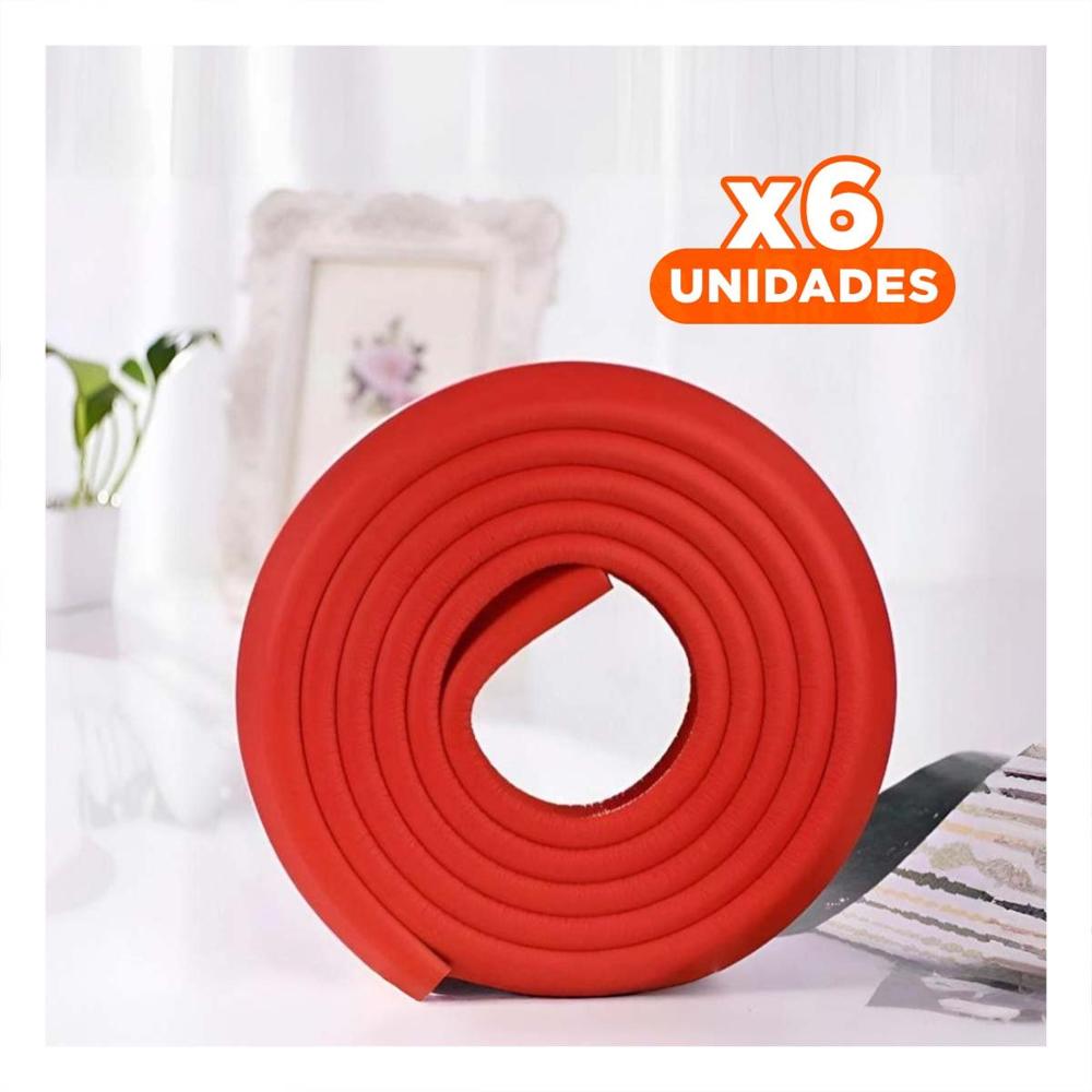 Pack6 Esquina Acolchada de Espuma Resistente para Bordes de Muebles en Casa Rojo Y+Papel Regalo Pack6 Esquina Acolchada de Espuma Resistente para Bordes de Muebles en Casa Rojo Y+Papel Regalo