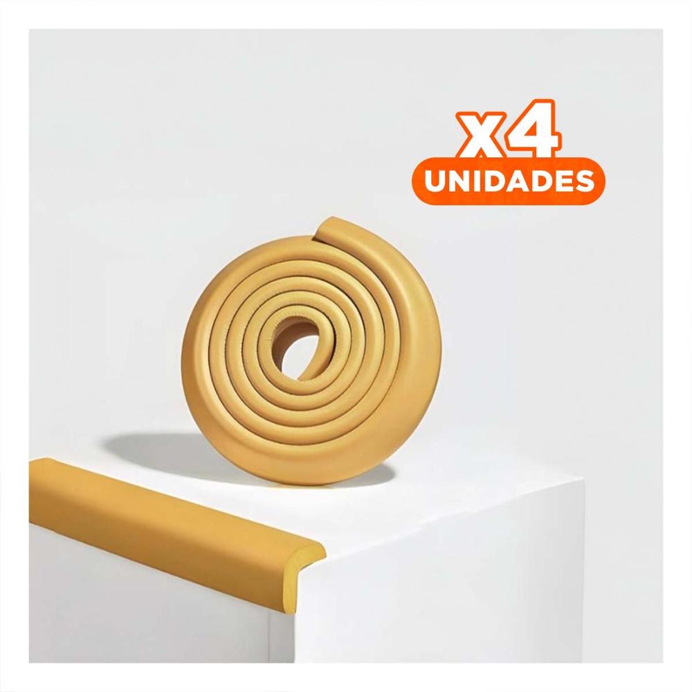 Pack4 Esquina Acolchada de Espuma Suave para Bordes Filosos de Mesa Mostaza Y+Papel Regalo Pack4 Esquina Acolchada de Espuma Suave para Bordes Filosos de Mesa Mostaza Y+Papel Regalo