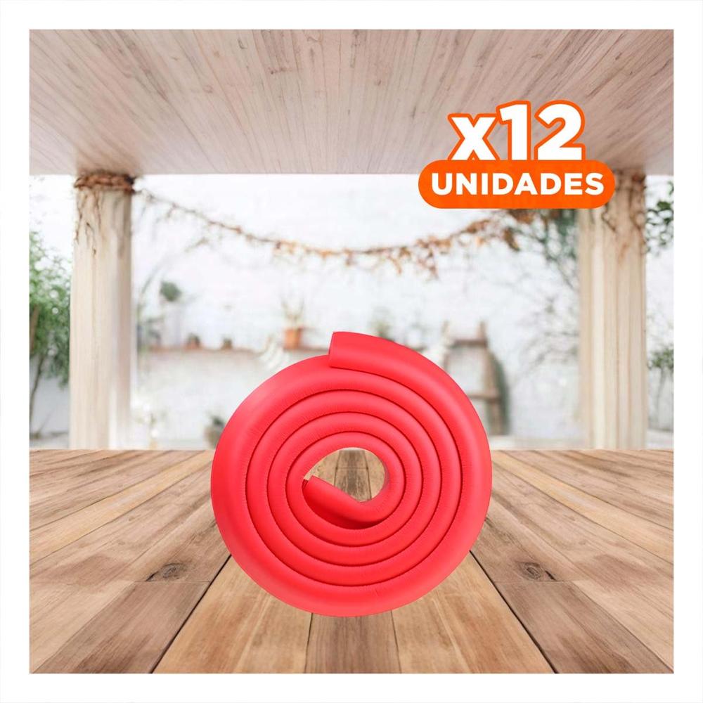 Pack12 Defensa Esquina de Espuma Flexible para Bordes de Muebles Seguridad Hogar Y+Papel Regalo