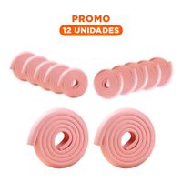 Pack12 Defensa Esquina de Espuma Acolchada para Bordes de Mesa Hogar Rosa Y+Regalo Sticker