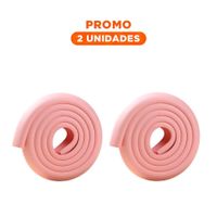 Pack2 Cobertura Esquina de Espuma Flexible para Bordes de Muebles Casa Rosa
