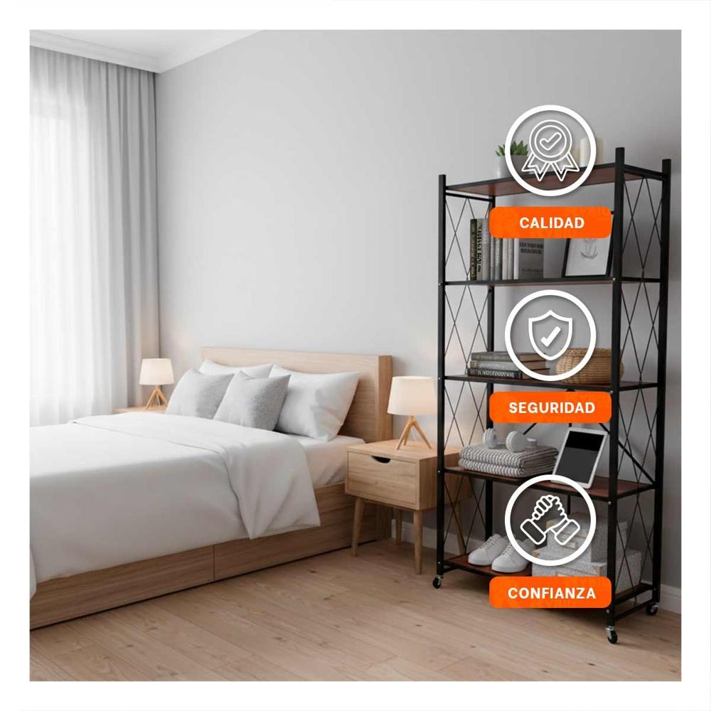 Organizador Plegable 5 Niveles con Ruedas para Objetos de Uso Frecuente Y+Post It