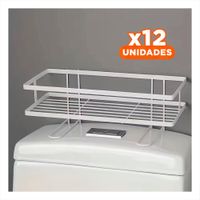 Pack12 Panel Funcional de Pared 32x14x16cm Blanco Estilo Hogar Y+Papel Regalo