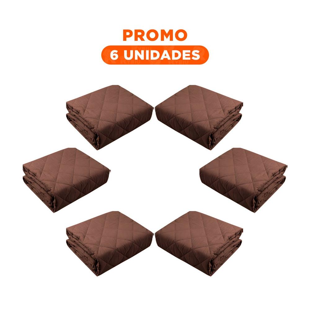 Pack6 Cobertura Protectora para Sofa Marron con Dimensiones 130x195cm de Uso Domestico