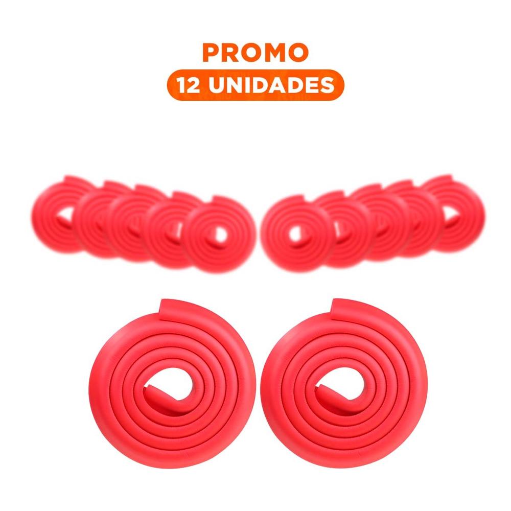 Pack12 Defensa Esquina de Espuma Acolchada para Bordes de Mesa en Casa Rojo Y+Regalo Sticker Pack12 Defensa Esquina de Espuma Acolchada para Bordes de Mesa en Casa Rojo Y+Regalo Sticker