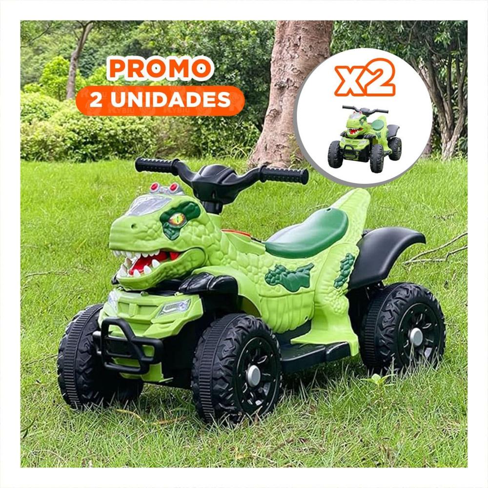 Pack2 Corredor Dinosaurio para Actividad Recreativa Color Verde 42x72x45cm Y+Regalo Sticker